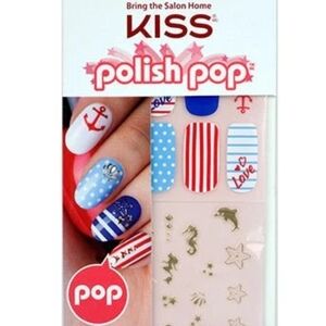Kiss Polish Pop Nail Art Stickers- Ocean- NEW
